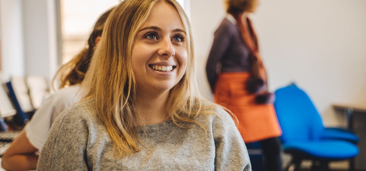 Oxford Media And Business School Class Student Smiling