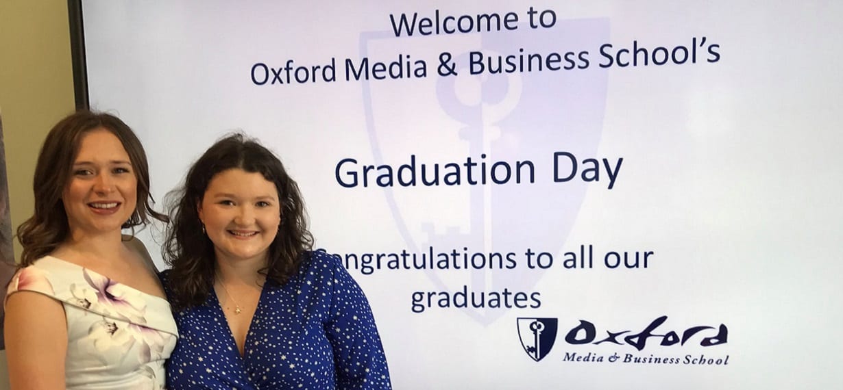 Oxford Media & Business School Graduation Day Welcome Students