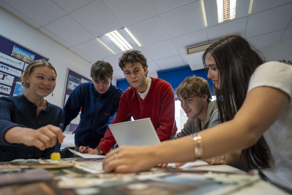 Student studying for Professional Business Diploma