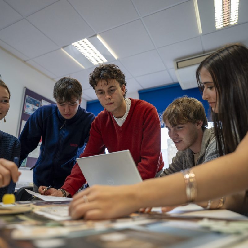 Student studying for Professional Business Diploma